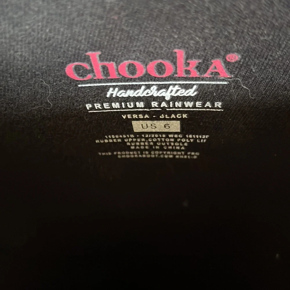 Black Chooka rainboots - Picture 4 of 8